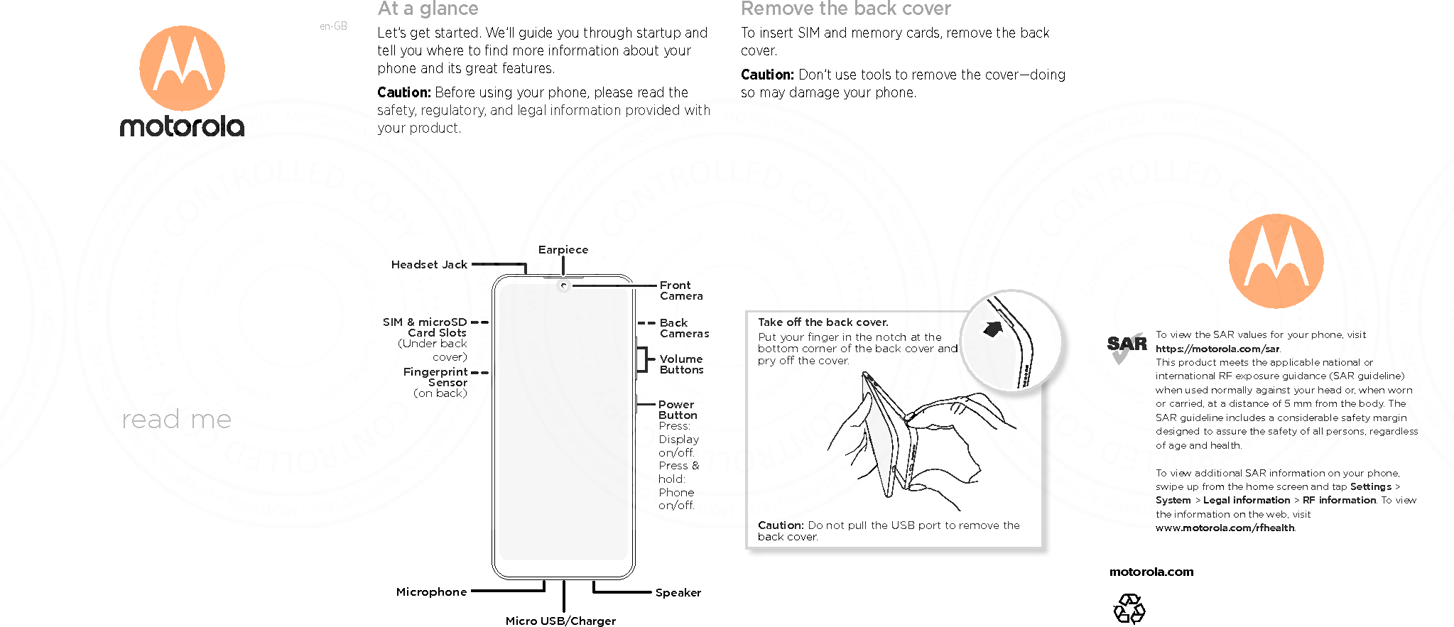 Motorola Mobility T56YE1 Mobile Cellular Phone User Manual