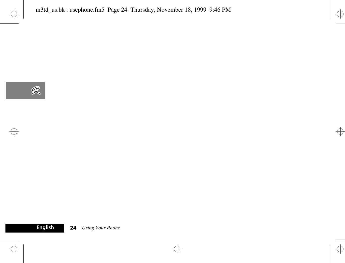 Using Your Phone24Englishm3td_us.bk : usephone.fm5  Page 24  Thursday, November 18, 1999  9:46 PM