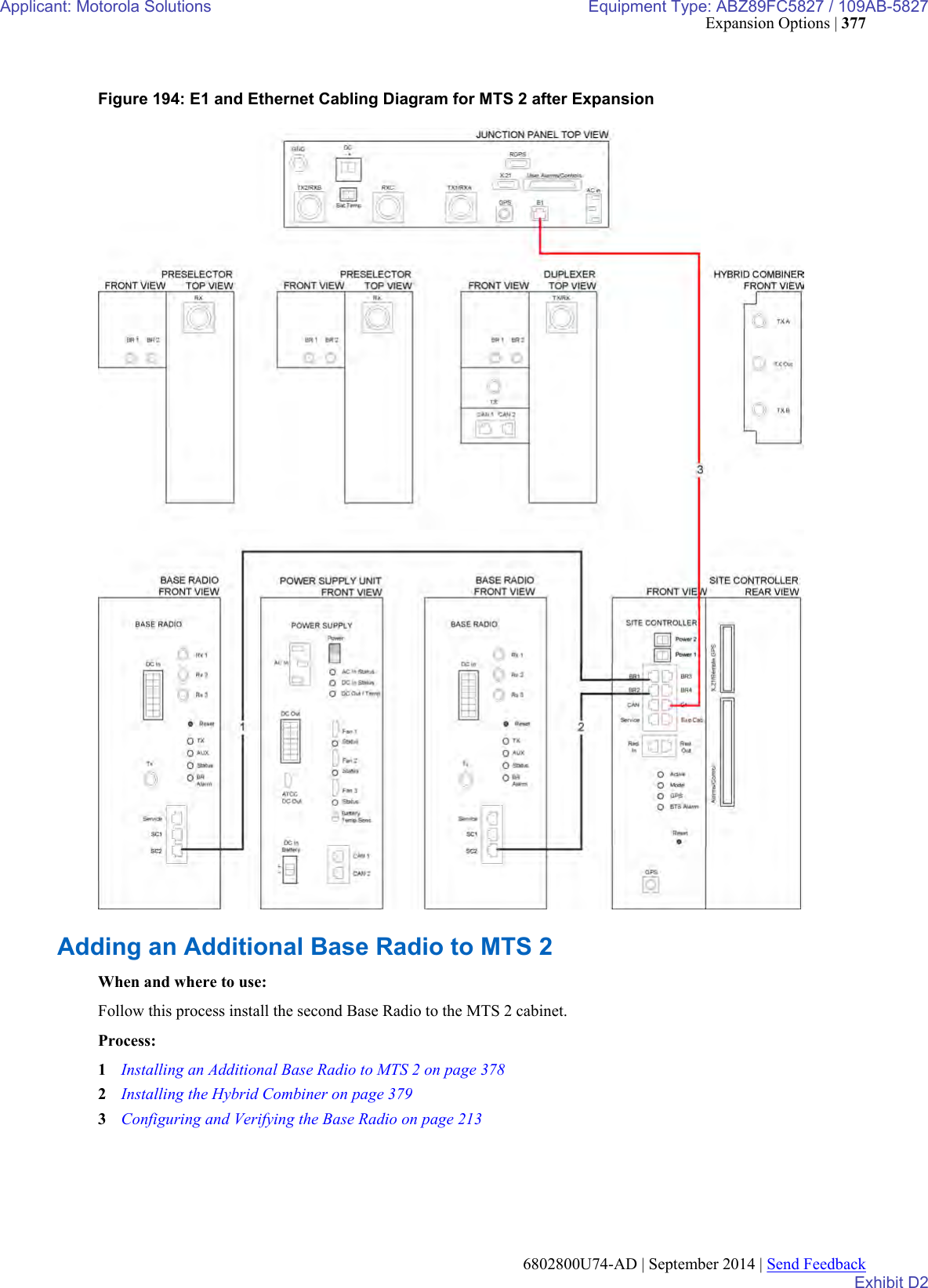 Page 159 of Motorola Solutions 89FC5827 Non Broadcast Transmitter User Manual Summit BR 800 Tx FCC Filing 3