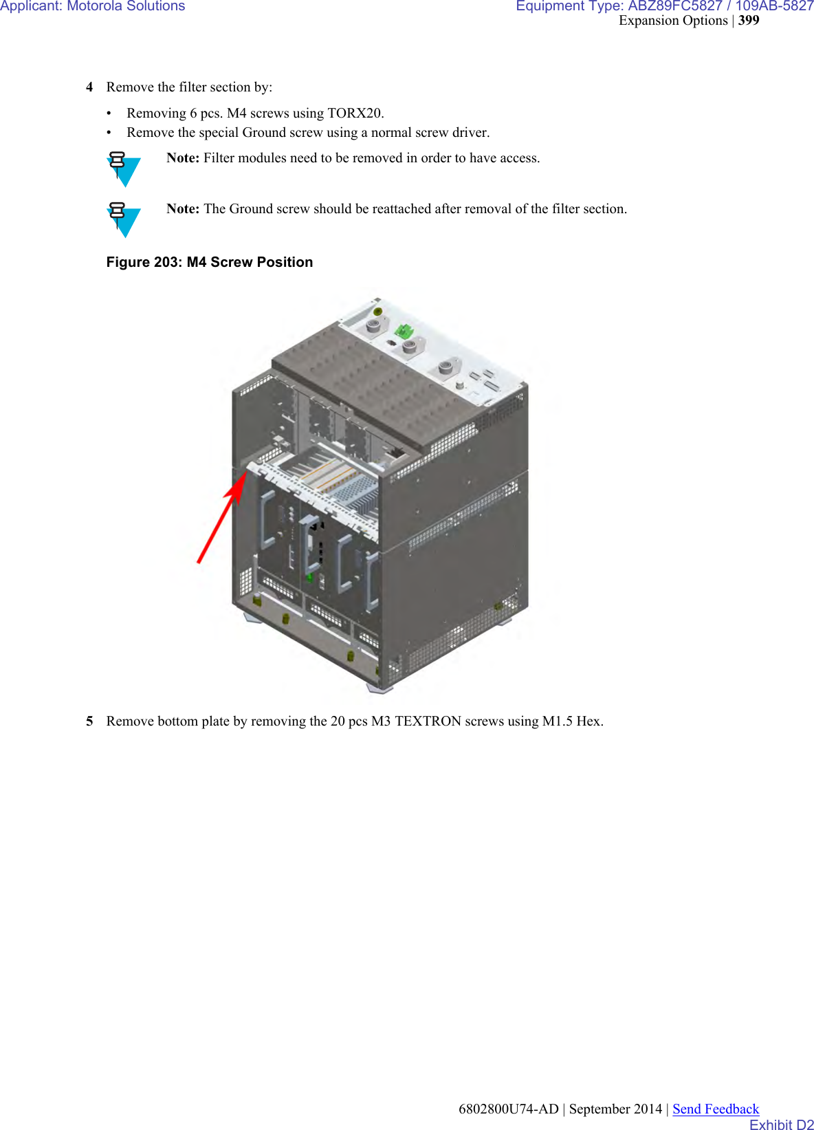 Page 181 of Motorola Solutions 89FC5827 Non Broadcast Transmitter User Manual Summit BR 800 Tx FCC Filing 3