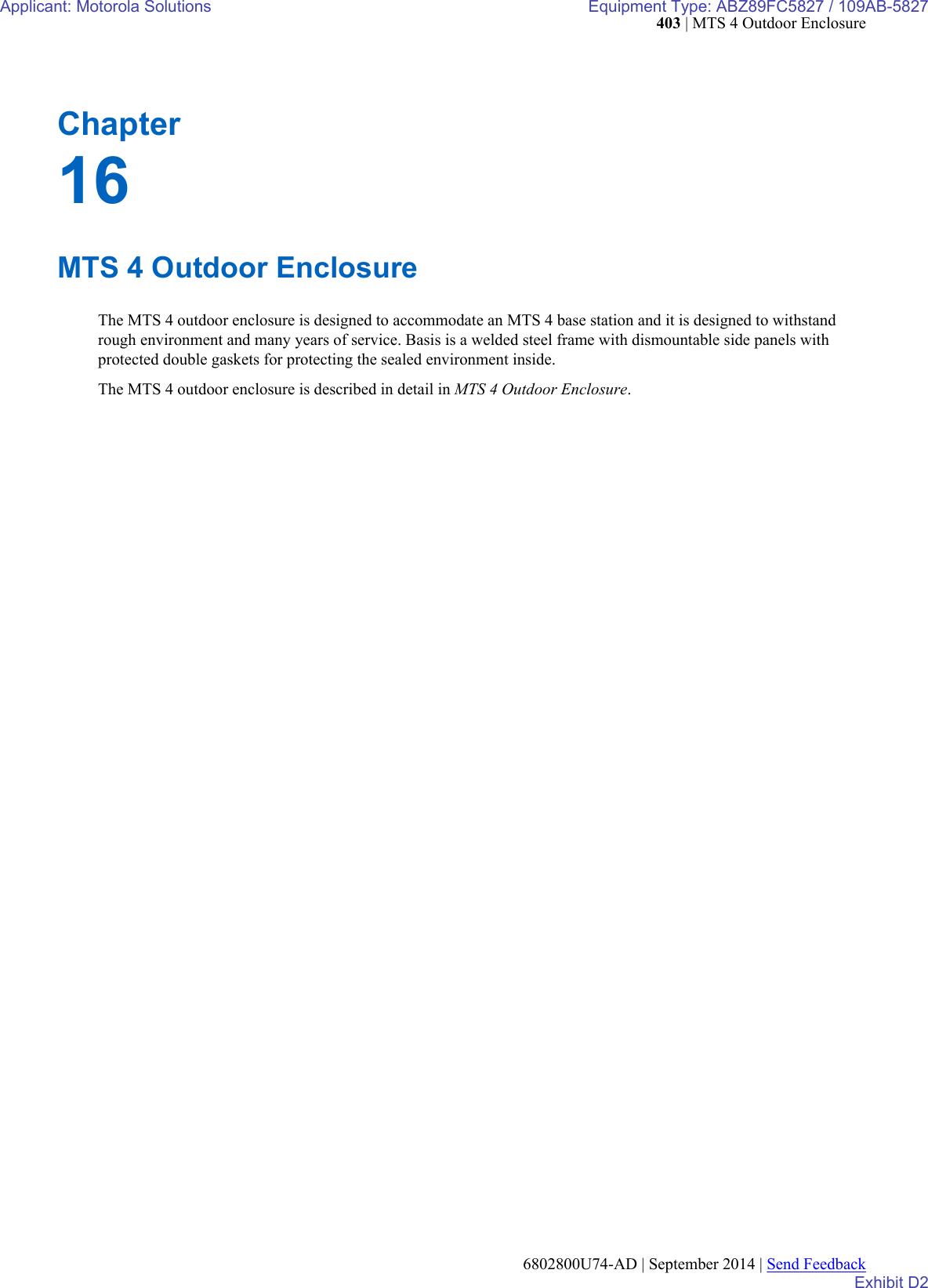 Page 185 of Motorola Solutions 89FC5827 Non Broadcast Transmitter User Manual Summit BR 800 Tx FCC Filing 3