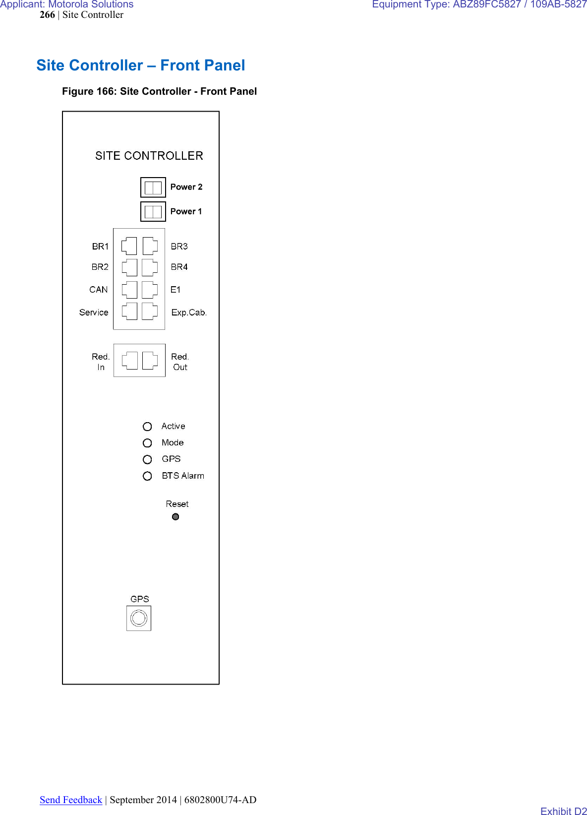 Page 94 of Motorola Solutions 89FC5827 Non Broadcast Transmitter User Manual Summit BR 800 Tx FCC Filing 3