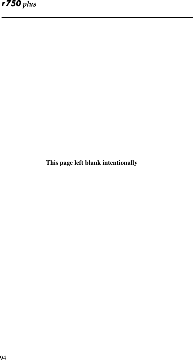  94   This page left blank intentionally