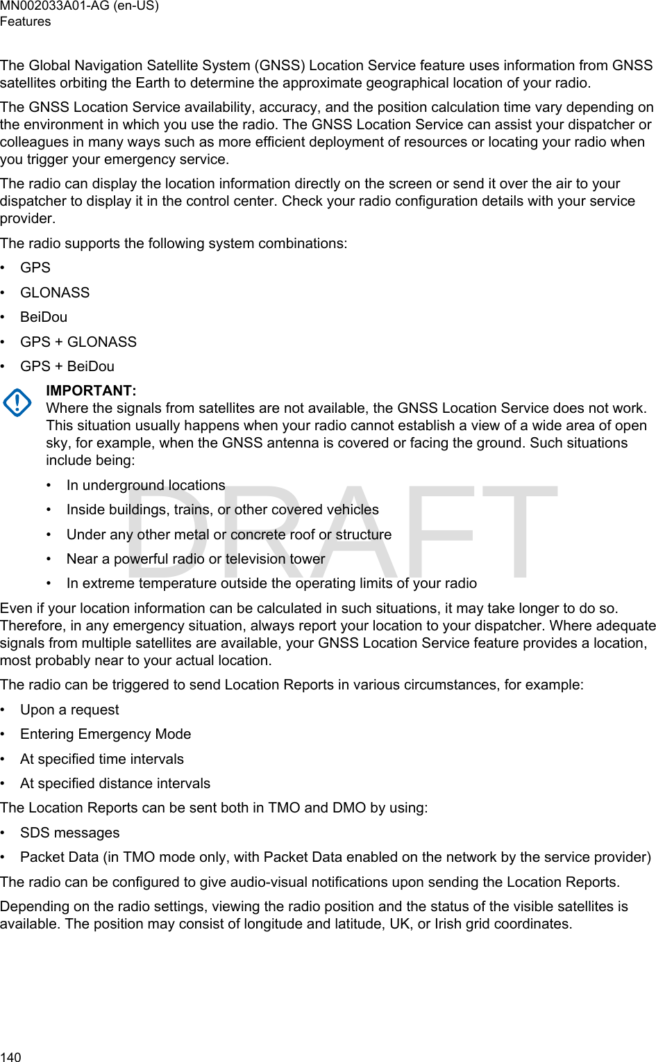 Page 140 of Motorola Solutions 89FT5877 2-way Portable Radio with BT and BLE User Manual MTP8500Ex  Feature User Guide