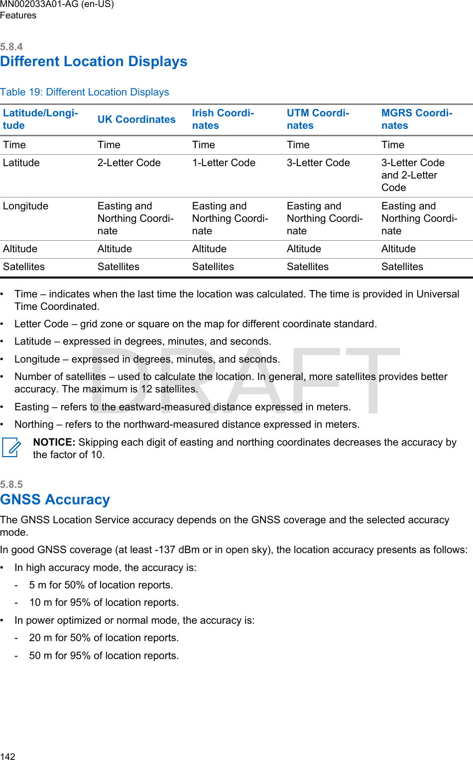 Page 142 of Motorola Solutions 89FT5877 2-way Portable Radio with BT and BLE User Manual MTP8500Ex  Feature User Guide