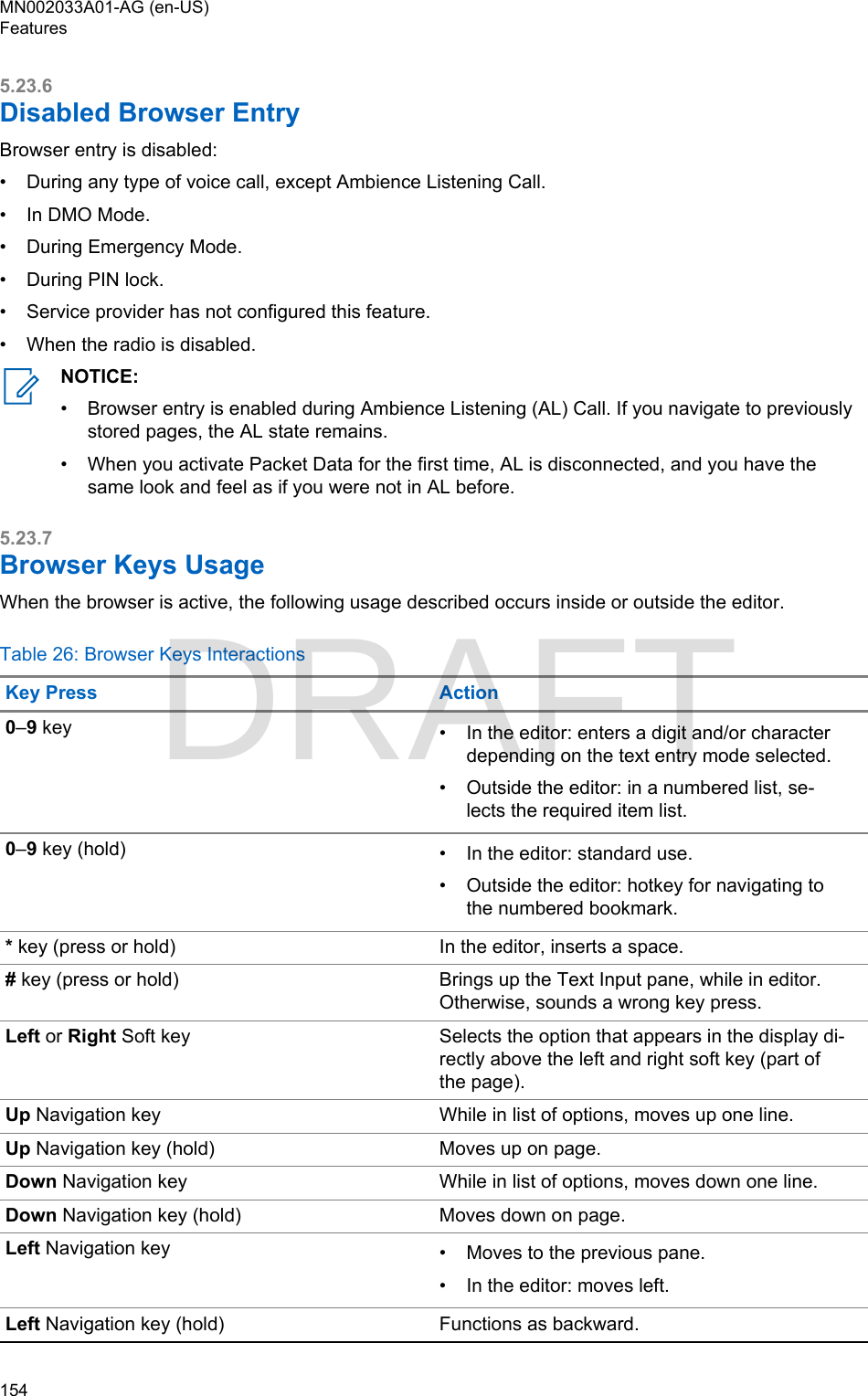 Page 154 of Motorola Solutions 89FT5877 2-way Portable Radio with BT and BLE User Manual MTP8500Ex  Feature User Guide