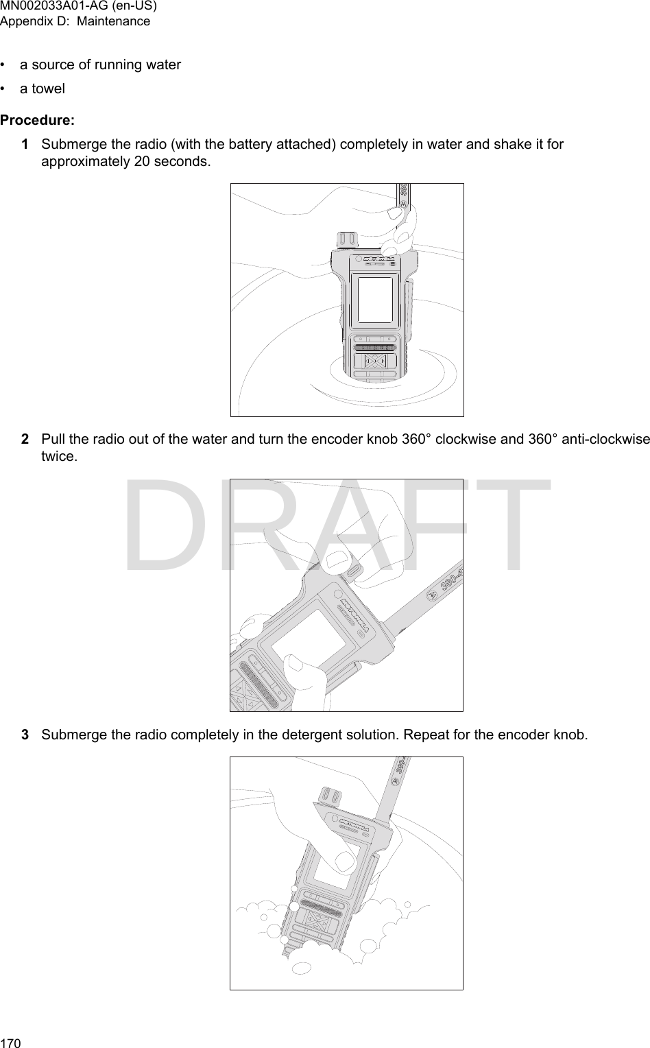 Page 170 of Motorola Solutions 89FT5877 2-way Portable Radio with BT and BLE User Manual MTP8500Ex  Feature User Guide