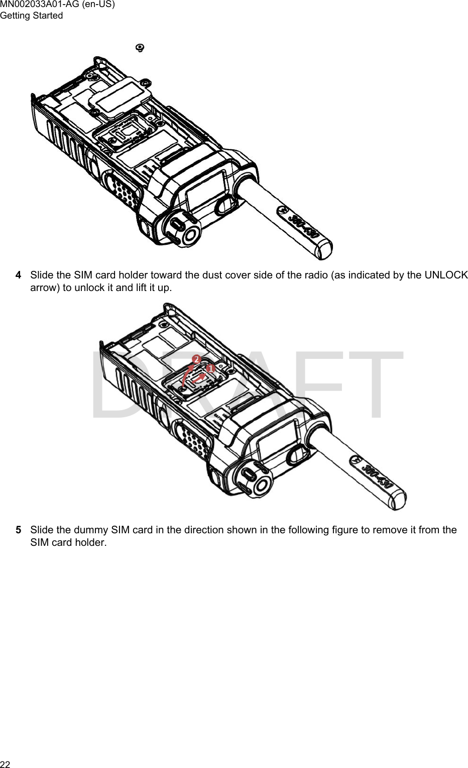 Page 22 of Motorola Solutions 89FT5877 2-way Portable Radio with BT and BLE User Manual MTP8500Ex  Feature User Guide