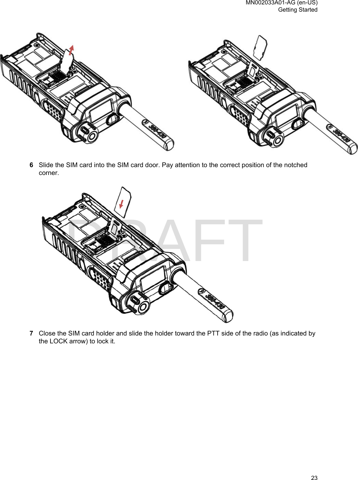 Page 23 of Motorola Solutions 89FT5877 2-way Portable Radio with BT and BLE User Manual MTP8500Ex  Feature User Guide