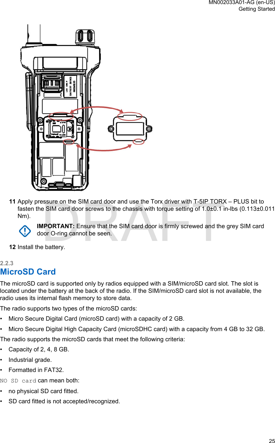 Page 25 of Motorola Solutions 89FT5877 2-way Portable Radio with BT and BLE User Manual MTP8500Ex  Feature User Guide