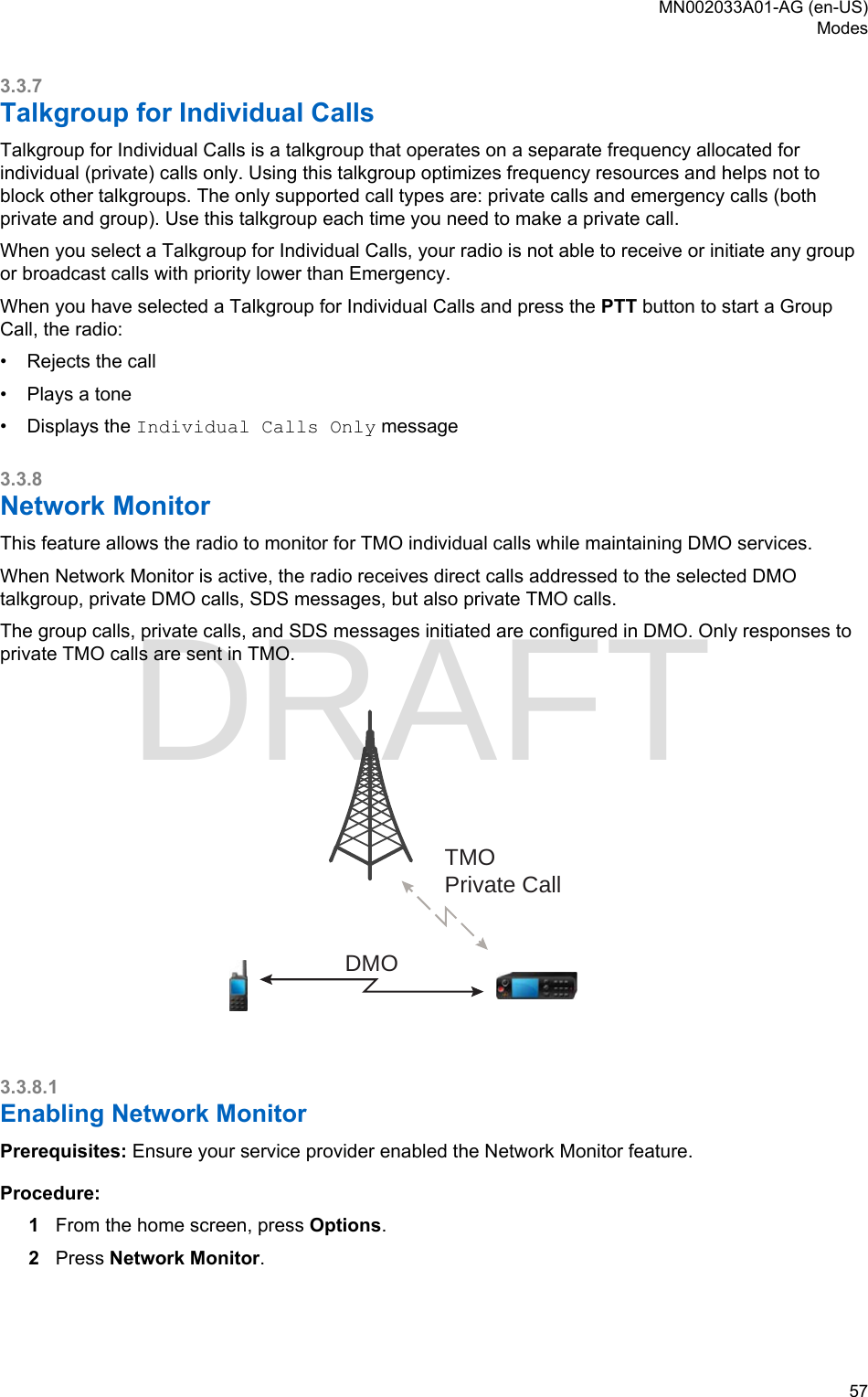 Page 57 of Motorola Solutions 89FT5877 2-way Portable Radio with BT and BLE User Manual MTP8500Ex  Feature User Guide