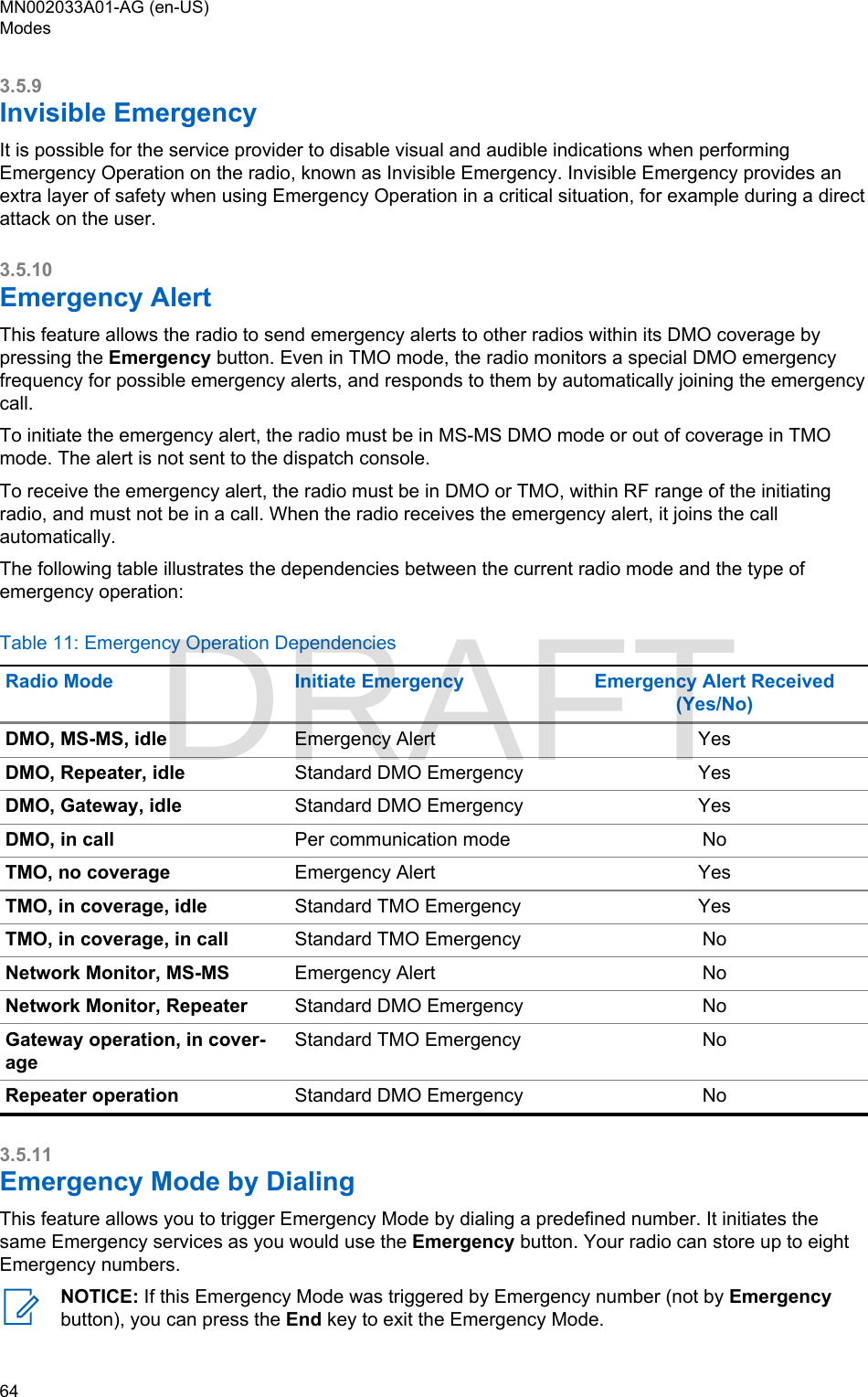 Page 64 of Motorola Solutions 89FT5877 2-way Portable Radio with BT and BLE User Manual MTP8500Ex  Feature User Guide