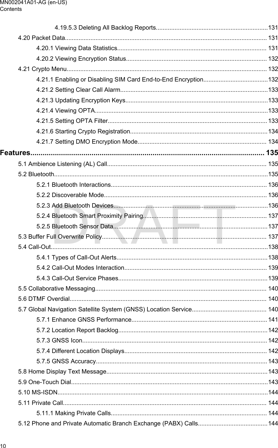 Page 10 of Motorola Solutions 89FT5877 2-way Portable Radio with BT and BLE User Manual MTP8550Ex  Feature User Guide