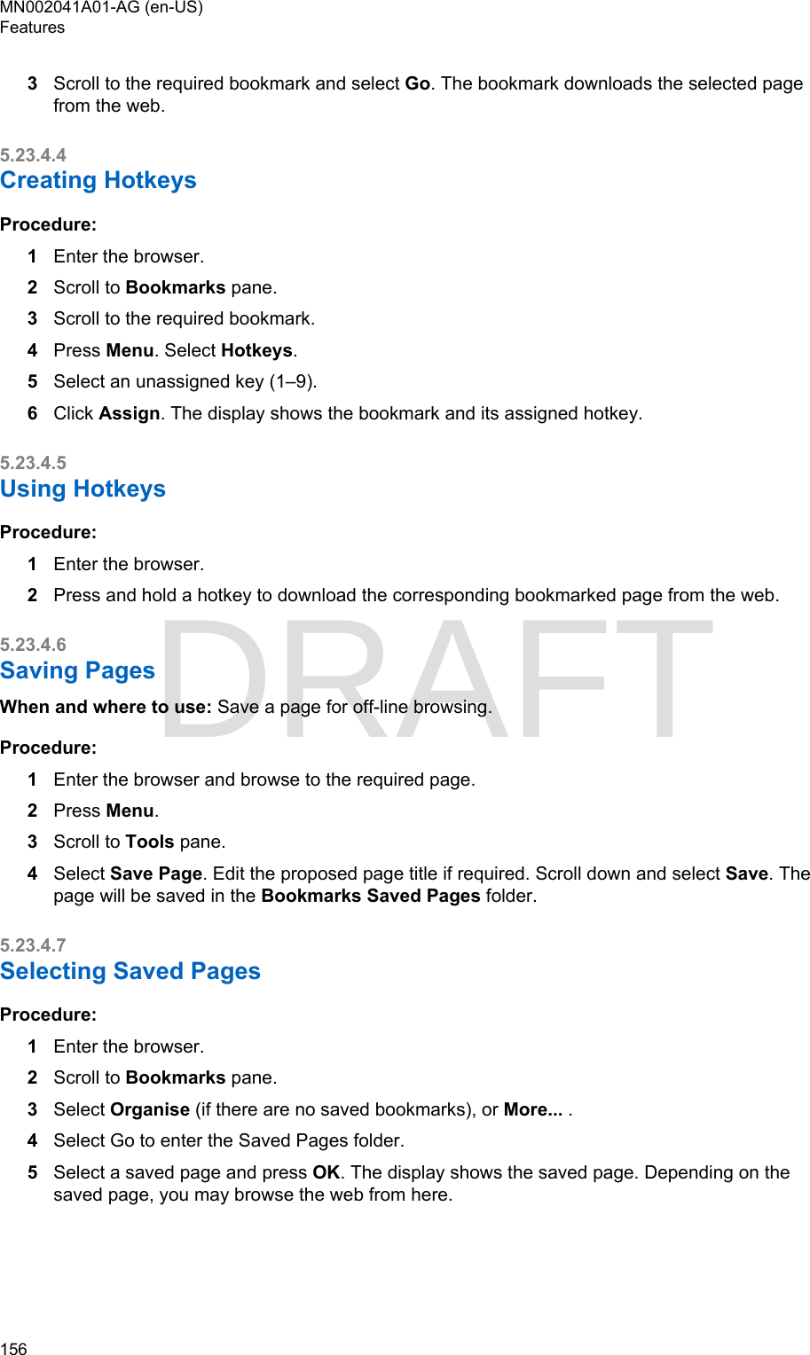 Page 156 of Motorola Solutions 89FT5877 2-way Portable Radio with BT and BLE User Manual MTP8550Ex  Feature User Guide