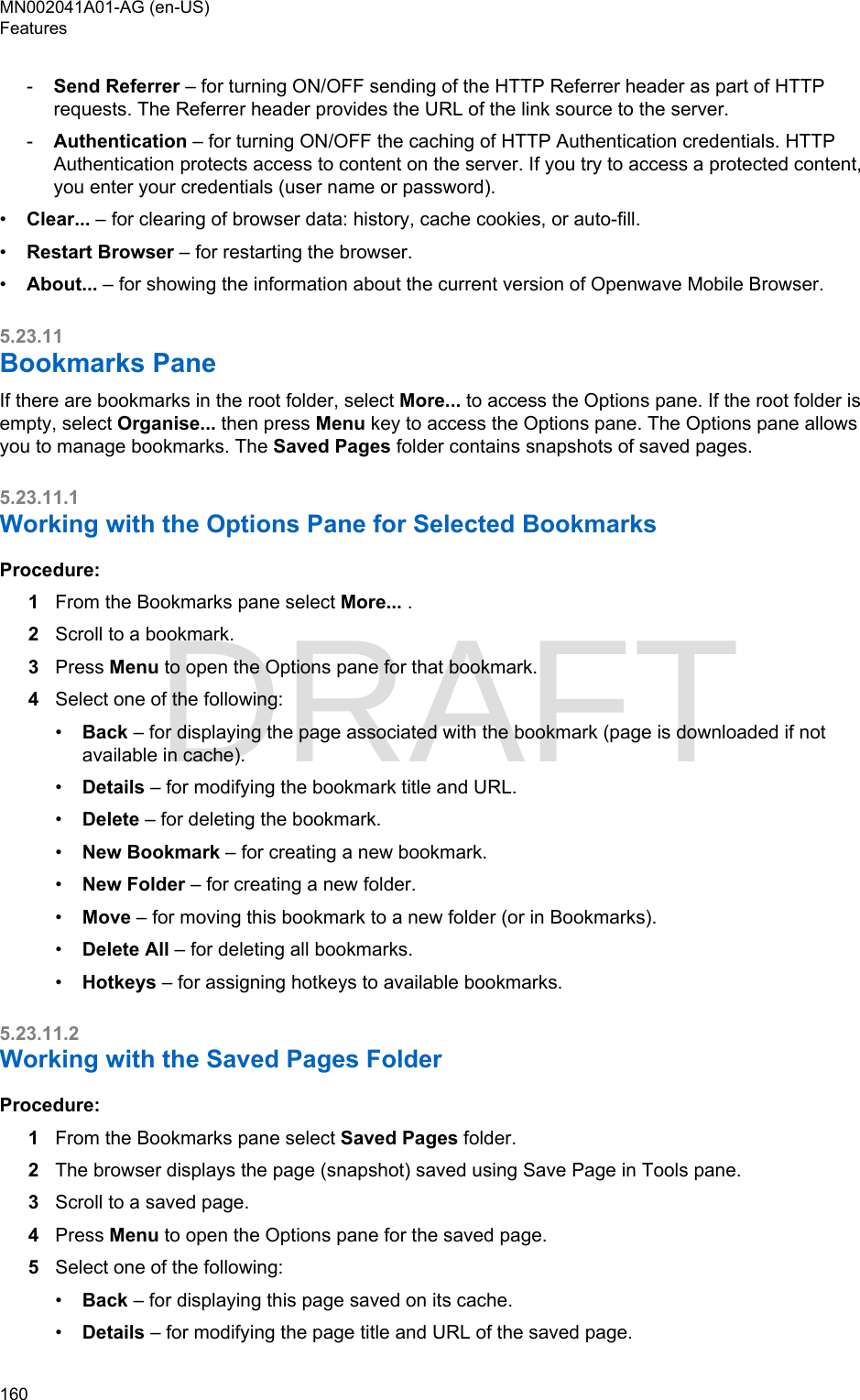 Page 160 of Motorola Solutions 89FT5877 2-way Portable Radio with BT and BLE User Manual MTP8550Ex  Feature User Guide