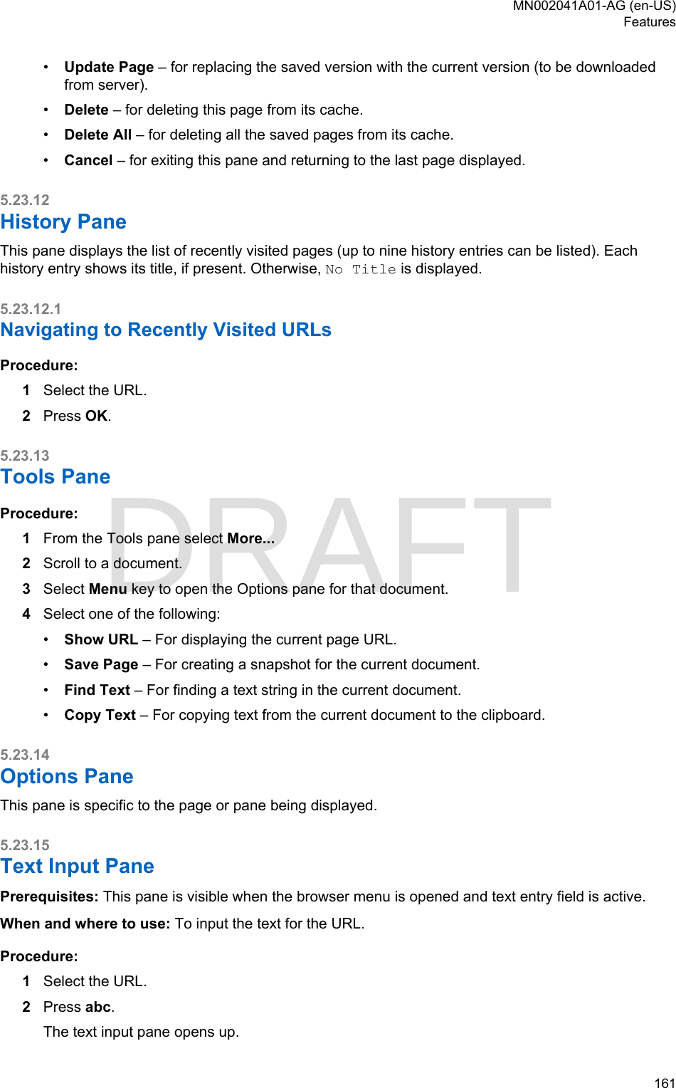 Page 161 of Motorola Solutions 89FT5877 2-way Portable Radio with BT and BLE User Manual MTP8550Ex  Feature User Guide