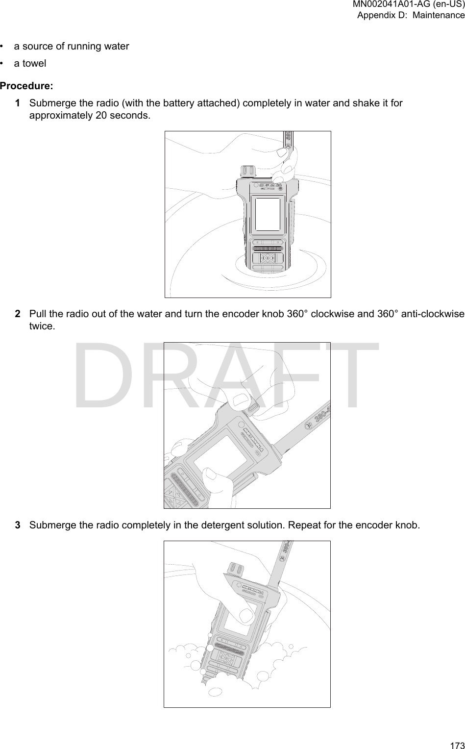 Page 173 of Motorola Solutions 89FT5877 2-way Portable Radio with BT and BLE User Manual MTP8550Ex  Feature User Guide