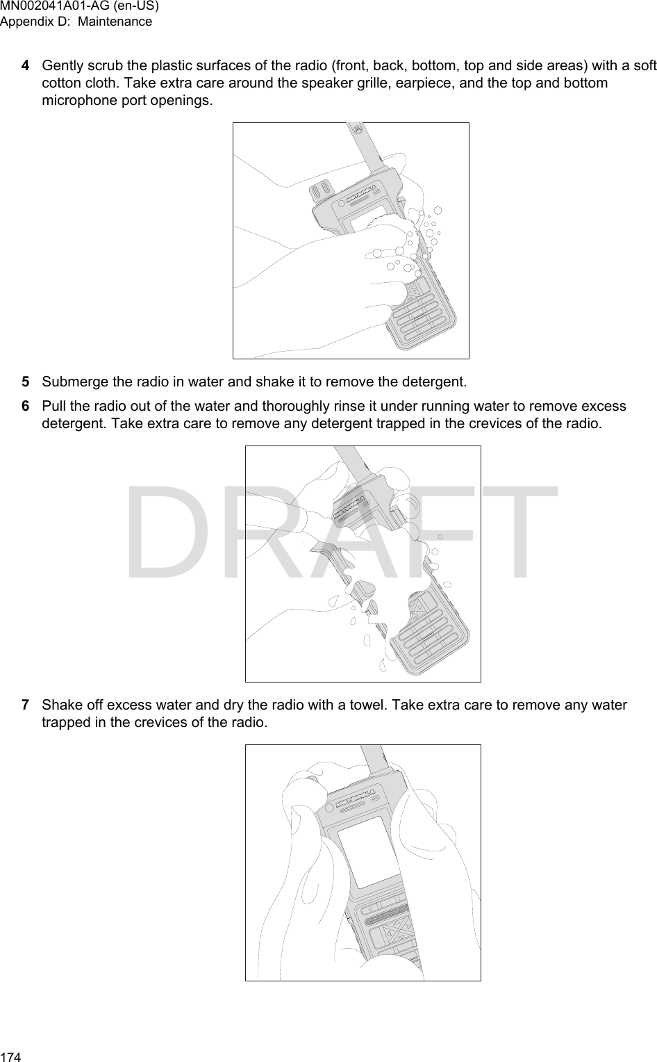 Page 174 of Motorola Solutions 89FT5877 2-way Portable Radio with BT and BLE User Manual MTP8550Ex  Feature User Guide