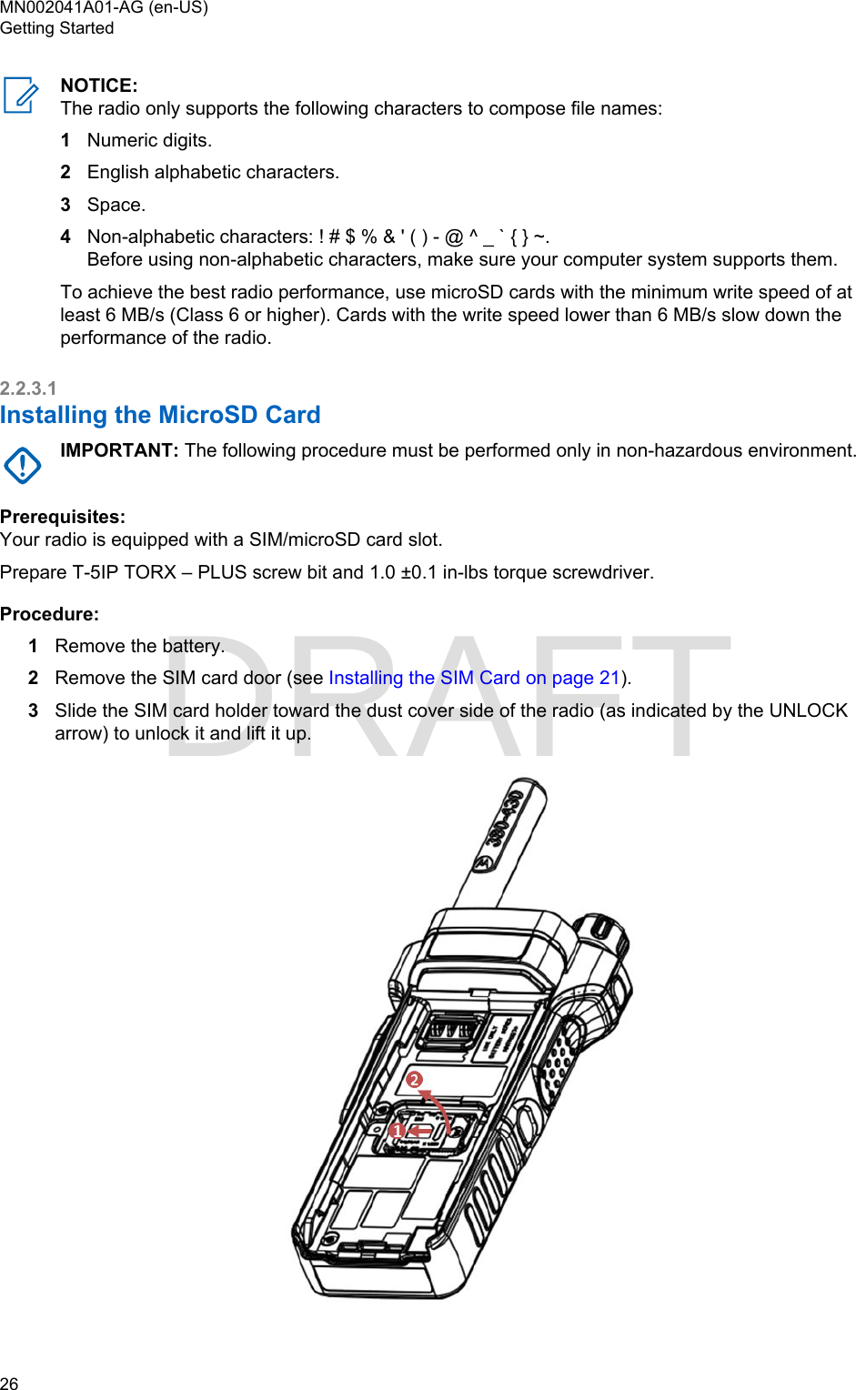 Page 26 of Motorola Solutions 89FT5877 2-way Portable Radio with BT and BLE User Manual MTP8550Ex  Feature User Guide