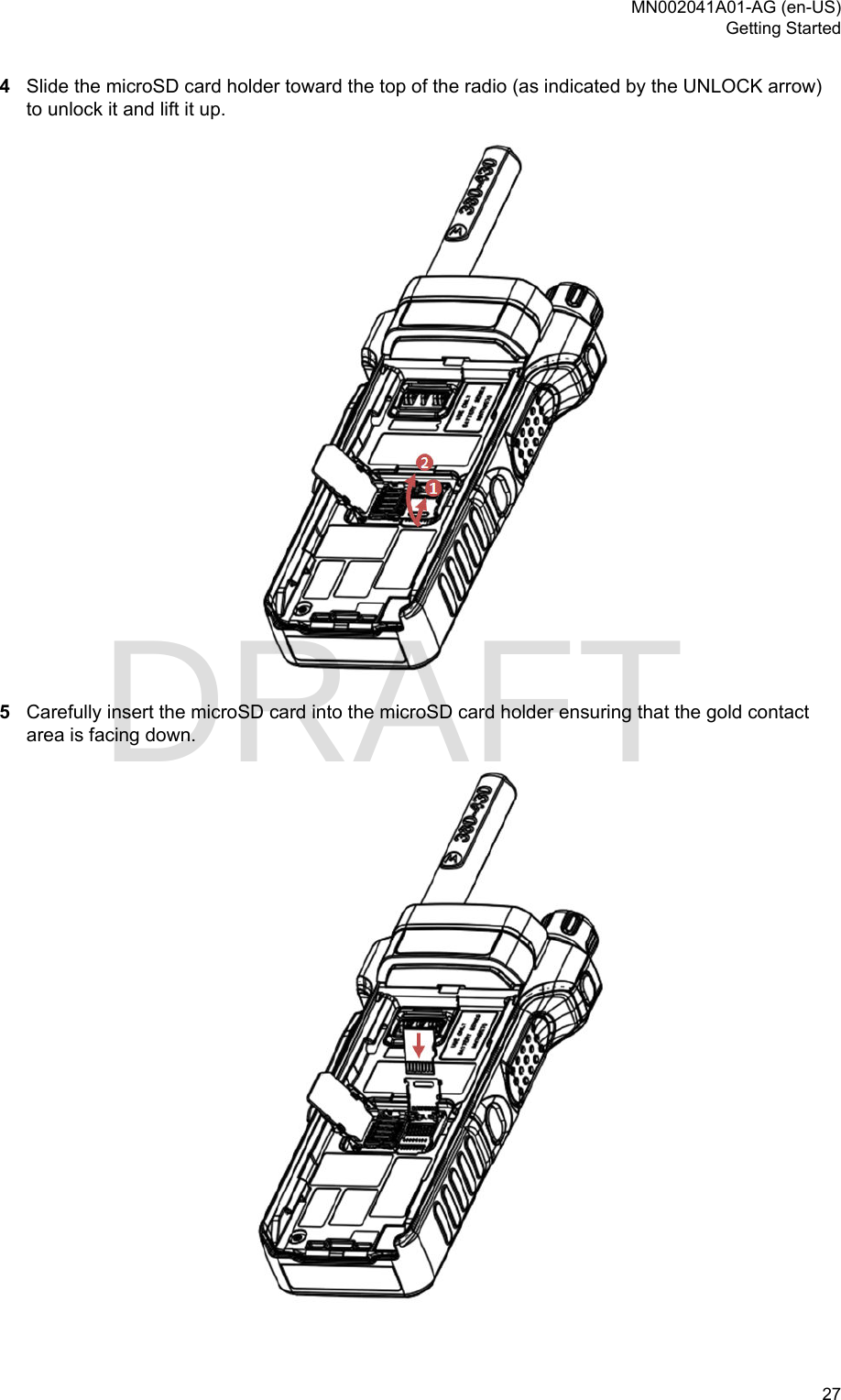 Page 27 of Motorola Solutions 89FT5877 2-way Portable Radio with BT and BLE User Manual MTP8550Ex  Feature User Guide