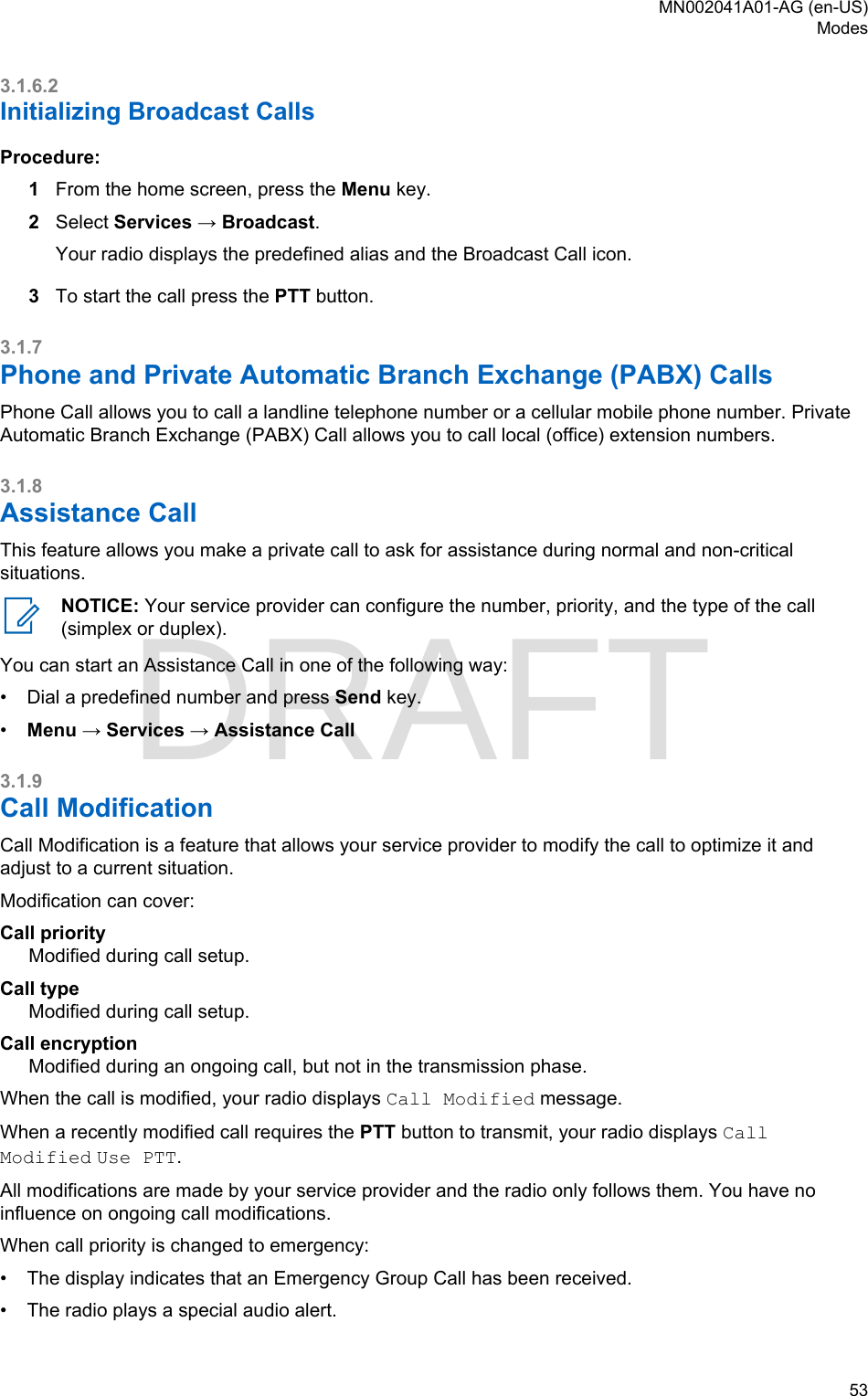 Page 53 of Motorola Solutions 89FT5877 2-way Portable Radio with BT and BLE User Manual MTP8550Ex  Feature User Guide