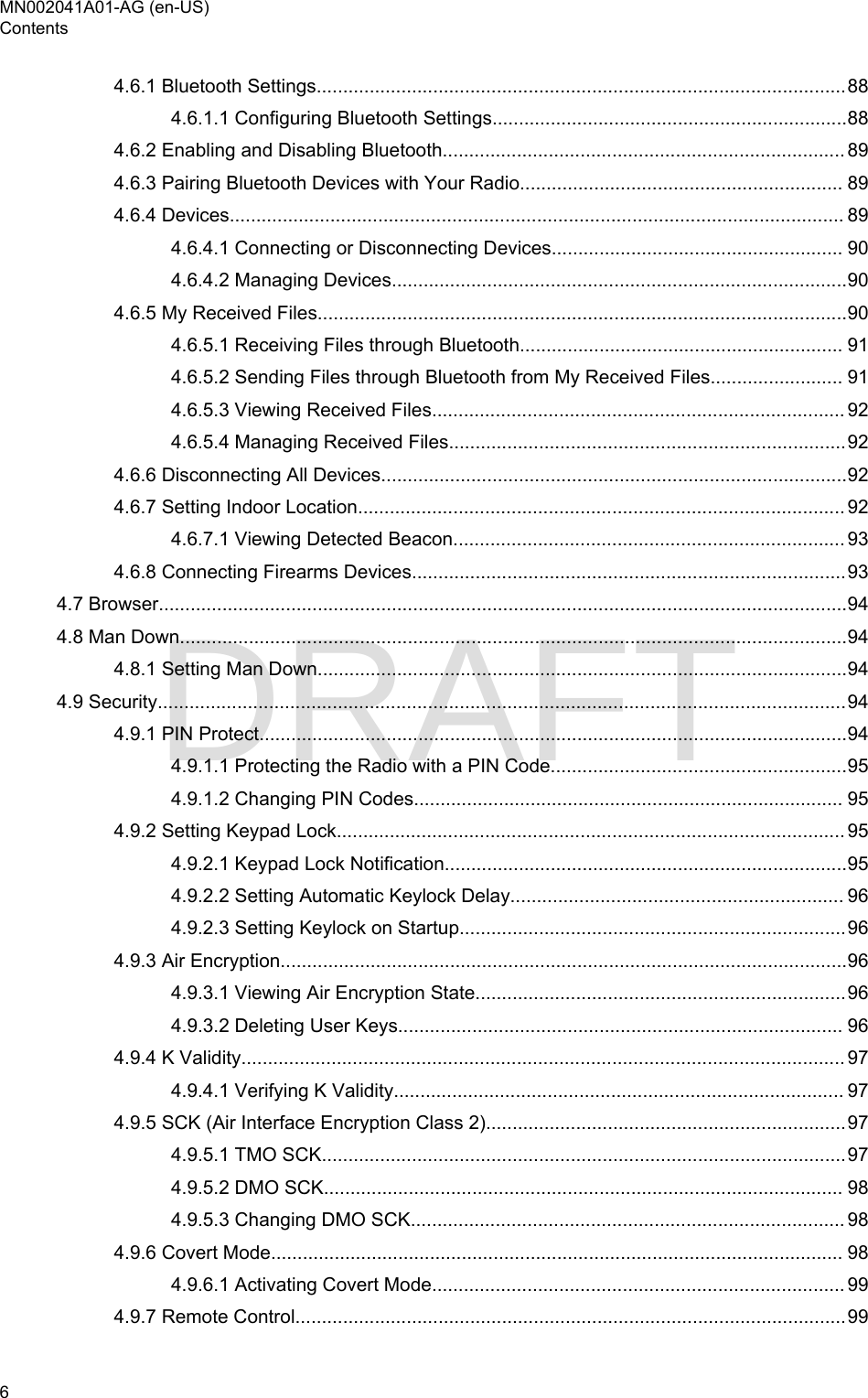 Page 6 of Motorola Solutions 89FT5877 2-way Portable Radio with BT and BLE User Manual MTP8550Ex  Feature User Guide