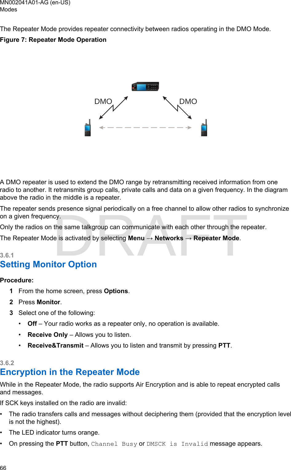 Page 66 of Motorola Solutions 89FT5877 2-way Portable Radio with BT and BLE User Manual MTP8550Ex  Feature User Guide