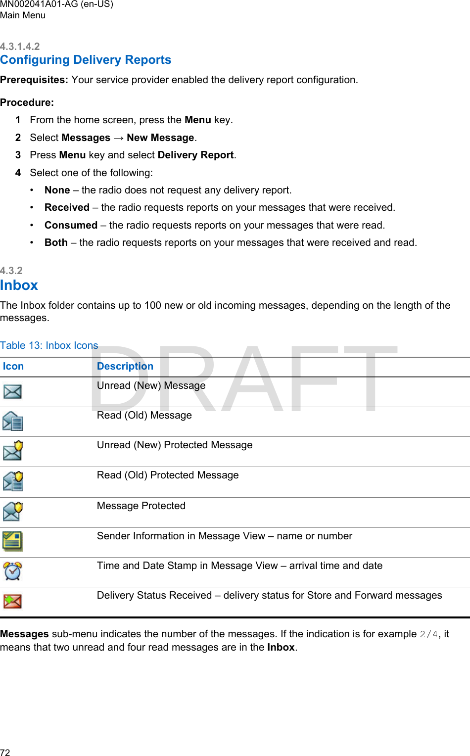 Page 72 of Motorola Solutions 89FT5877 2-way Portable Radio with BT and BLE User Manual MTP8550Ex  Feature User Guide