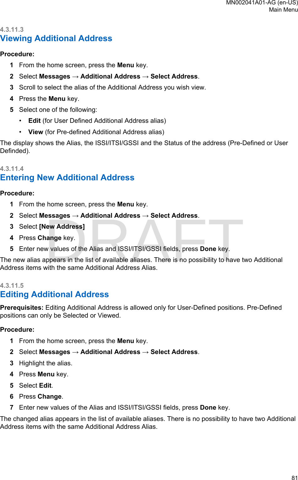 Page 81 of Motorola Solutions 89FT5877 2-way Portable Radio with BT and BLE User Manual MTP8550Ex  Feature User Guide