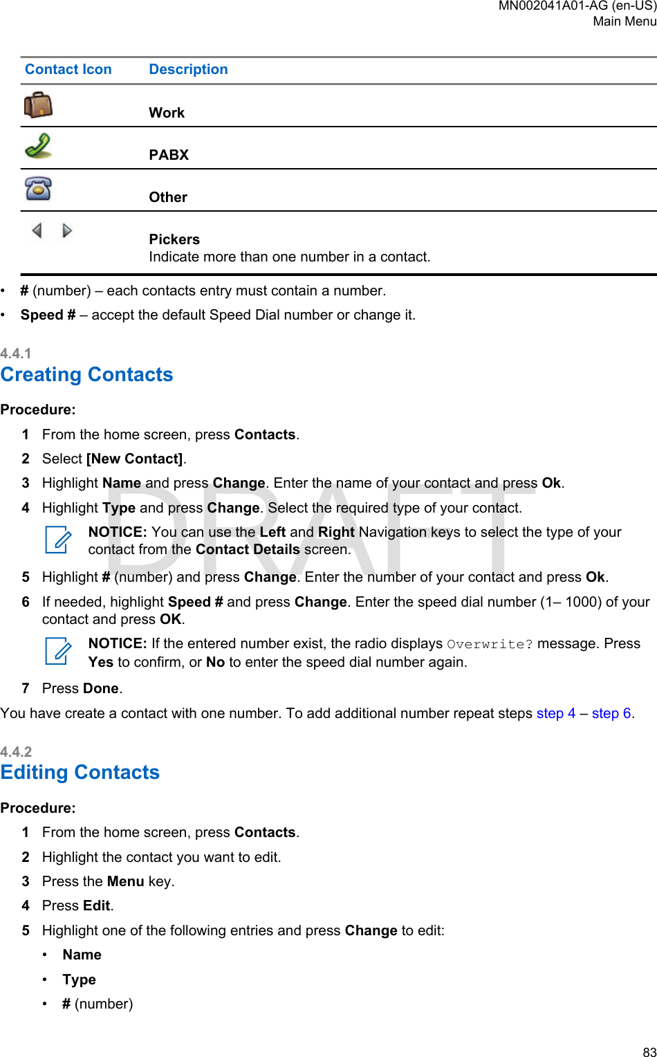 Page 83 of Motorola Solutions 89FT5877 2-way Portable Radio with BT and BLE User Manual MTP8550Ex  Feature User Guide