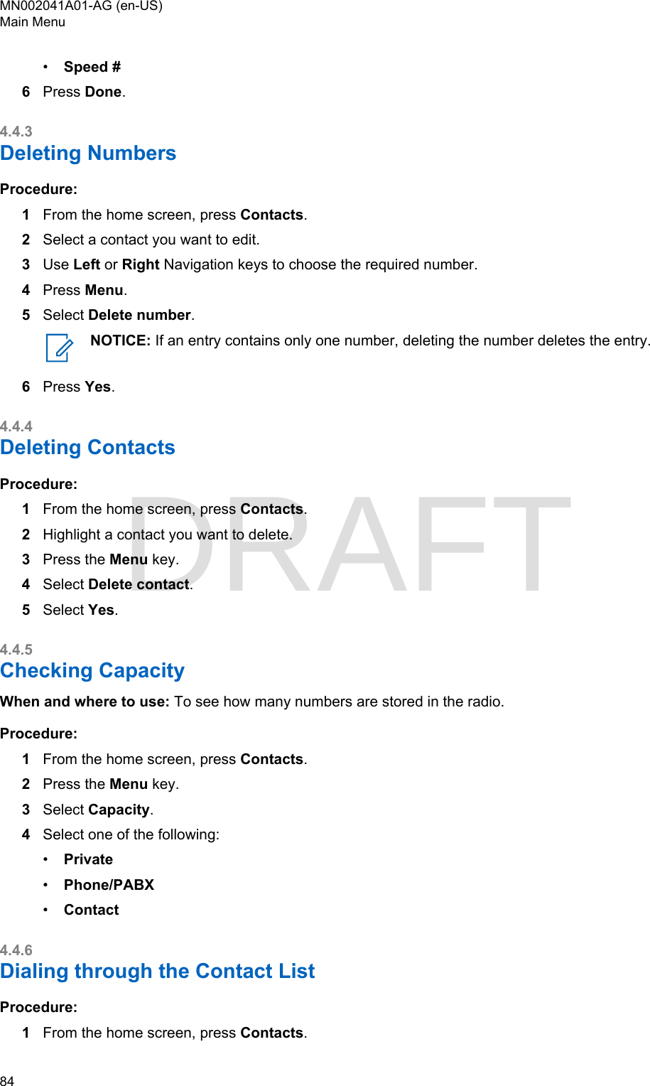 Page 84 of Motorola Solutions 89FT5877 2-way Portable Radio with BT and BLE User Manual MTP8550Ex  Feature User Guide