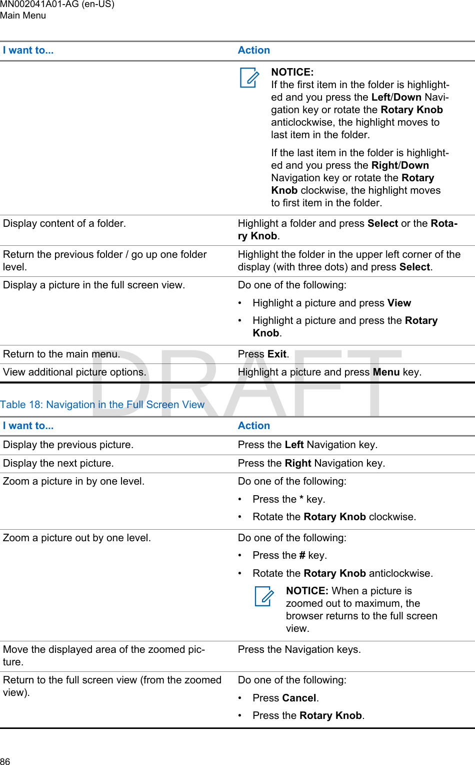 Page 86 of Motorola Solutions 89FT5877 2-way Portable Radio with BT and BLE User Manual MTP8550Ex  Feature User Guide