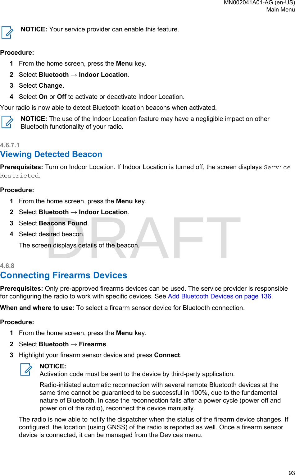 Page 93 of Motorola Solutions 89FT5877 2-way Portable Radio with BT and BLE User Manual MTP8550Ex  Feature User Guide