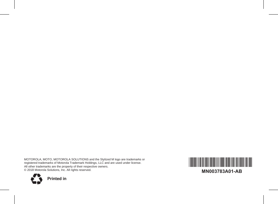 Page 20 of Motorola Solutions 89FT5877 2-way Portable Radio with BT and BLE User Manual III