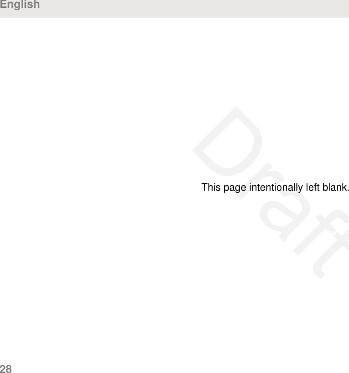 EnglishThis page intentionally left blank.28Draft