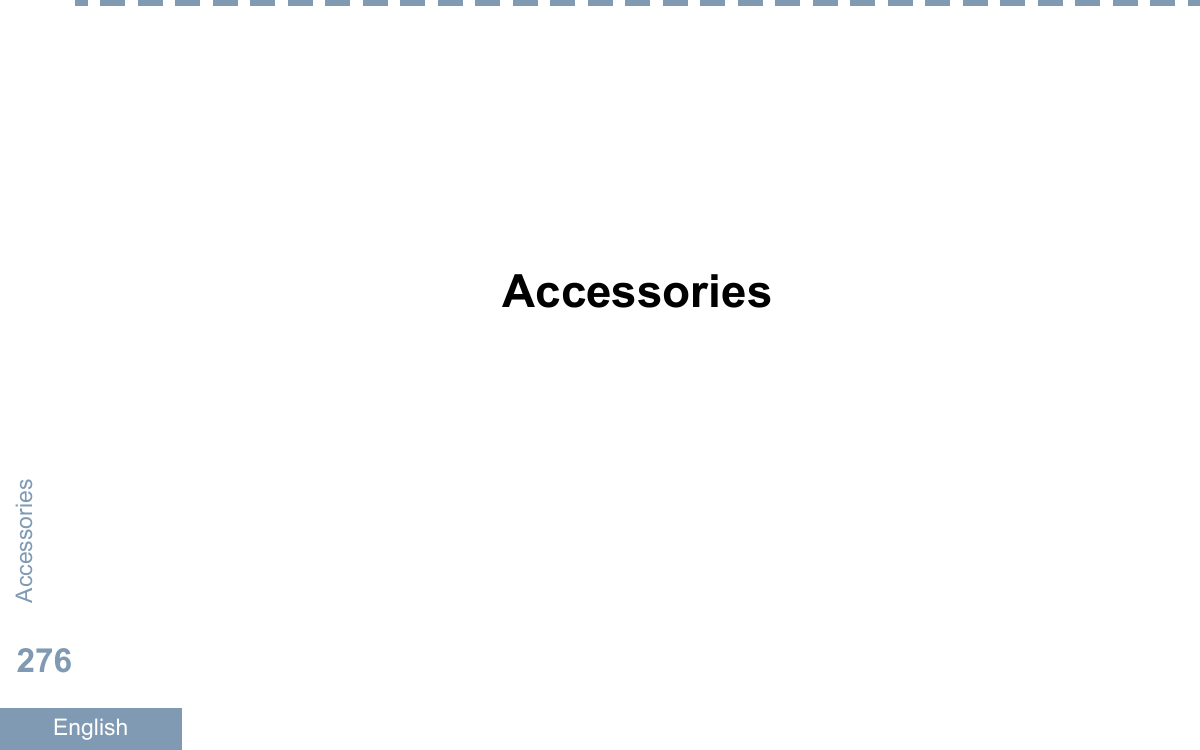 AccessoriesAccessories276English