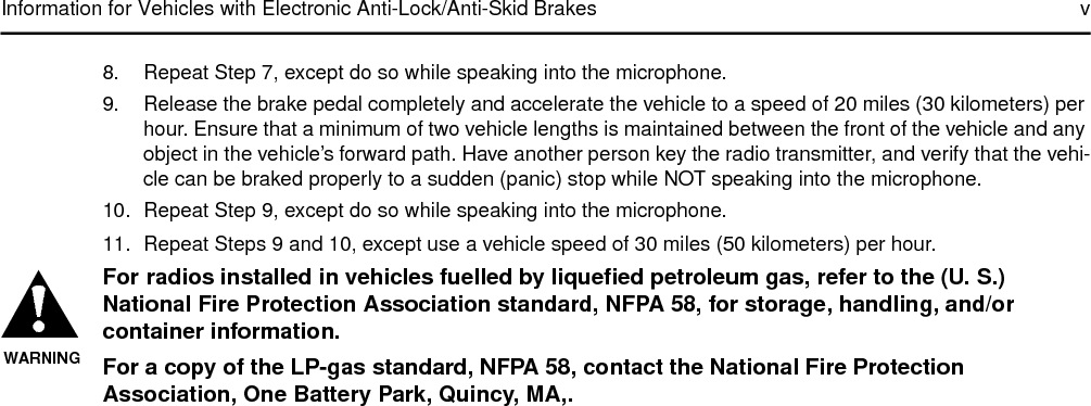 vi Information for Vehicles with Electronic Anti-Lock/Anti-Skid 