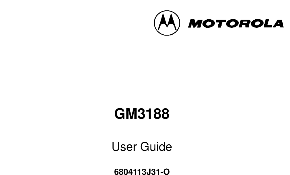 GM3188User Guide6804113J31-O