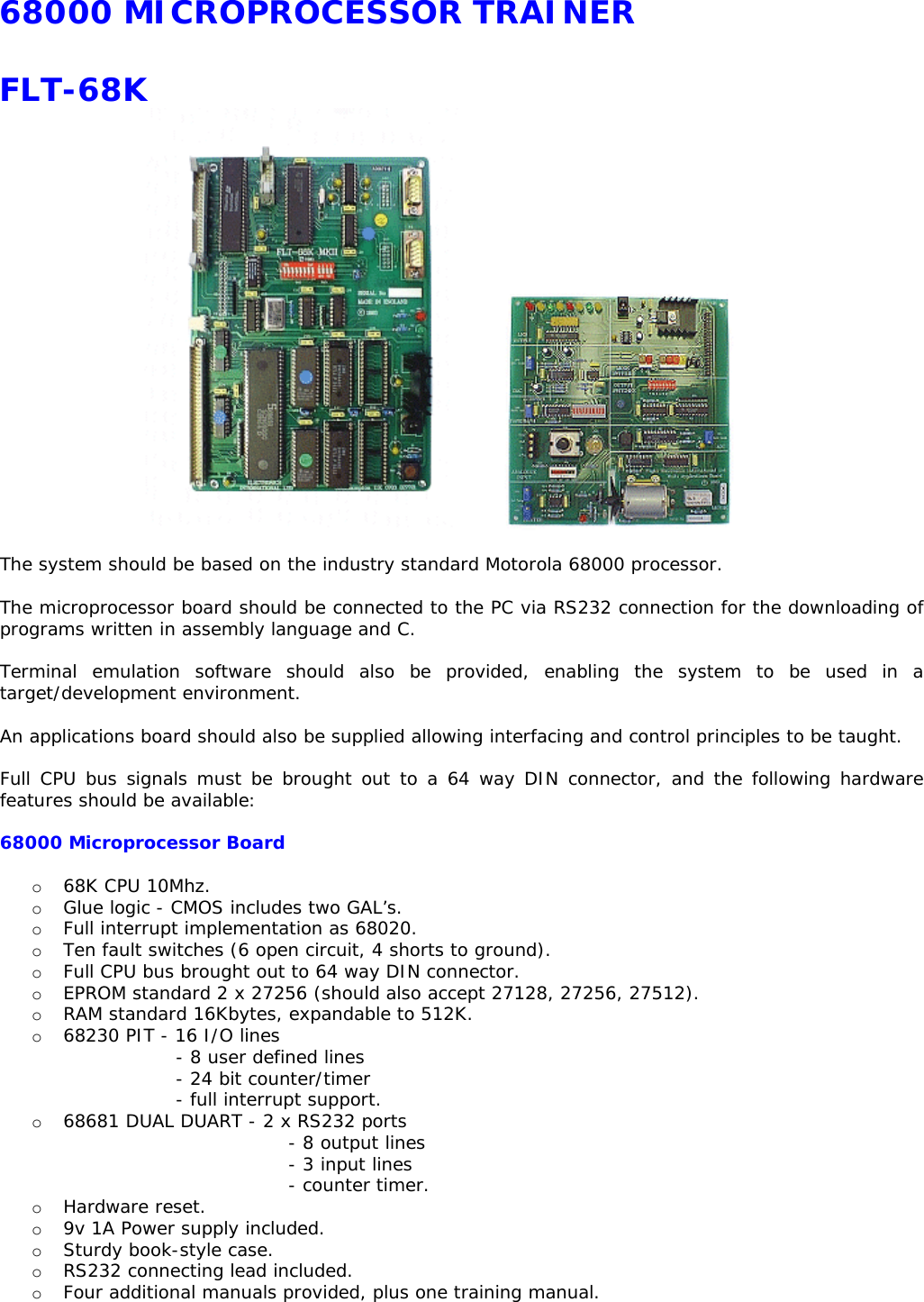 Page 1 of 4 - Motorola Motorola-68000-Users-Manual 68000MicroprocessorTrainer