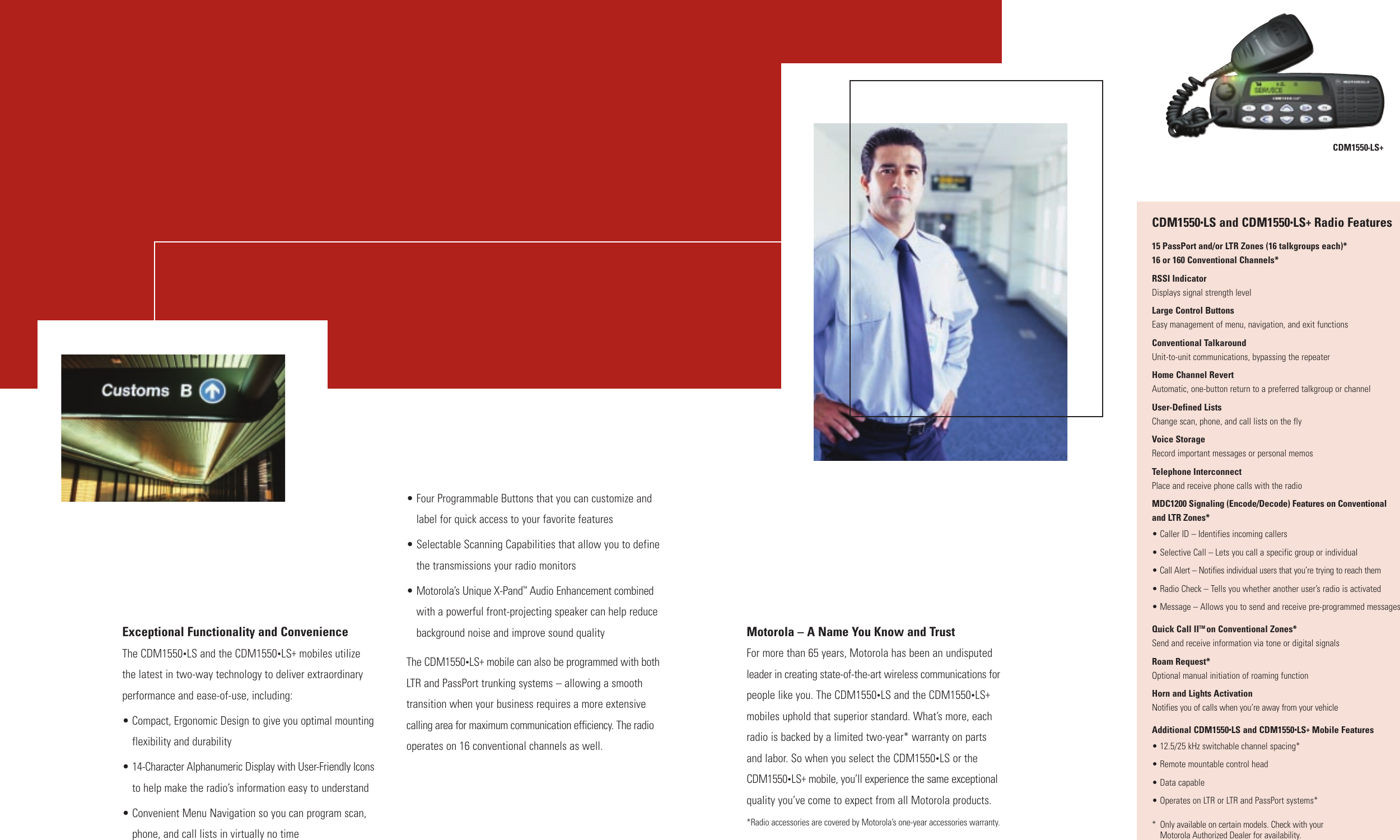 Page 3 of 5 - Motorola Motorola-Cdm1550-Ls-Users-Manual- CDM1550 Brochure NEW Motorola-cdm1550-ls-users-manual