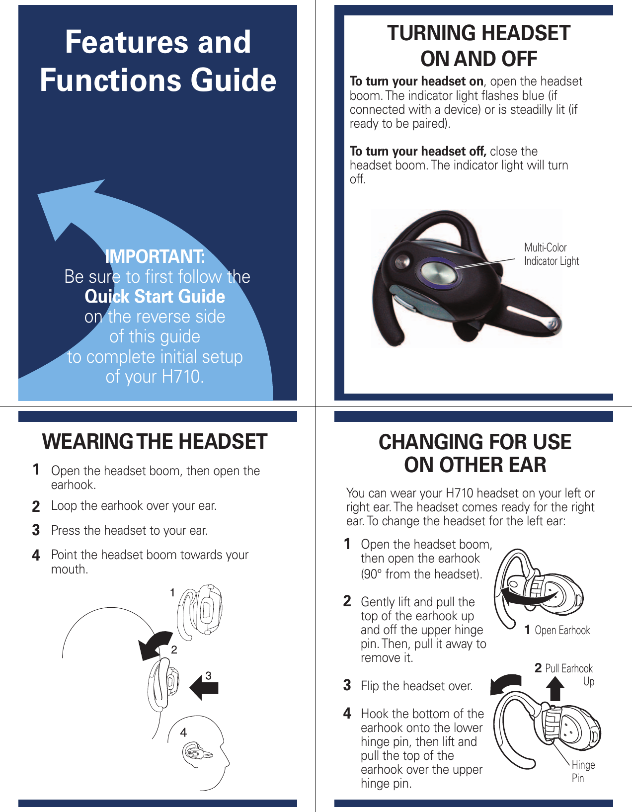 Motorola H710 Users Manual