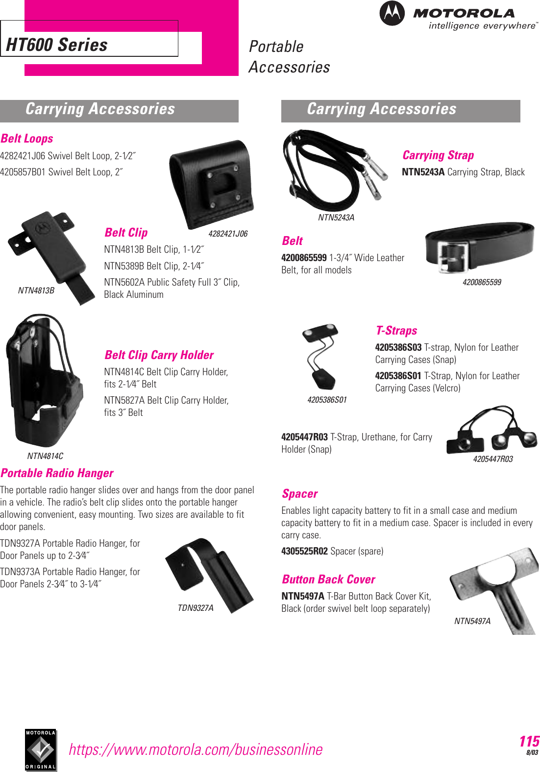 Page 6 of 12 - Motorola Motorola-Ht600-Users-Manual- Moto_portable  Motorola-ht600-users-manual