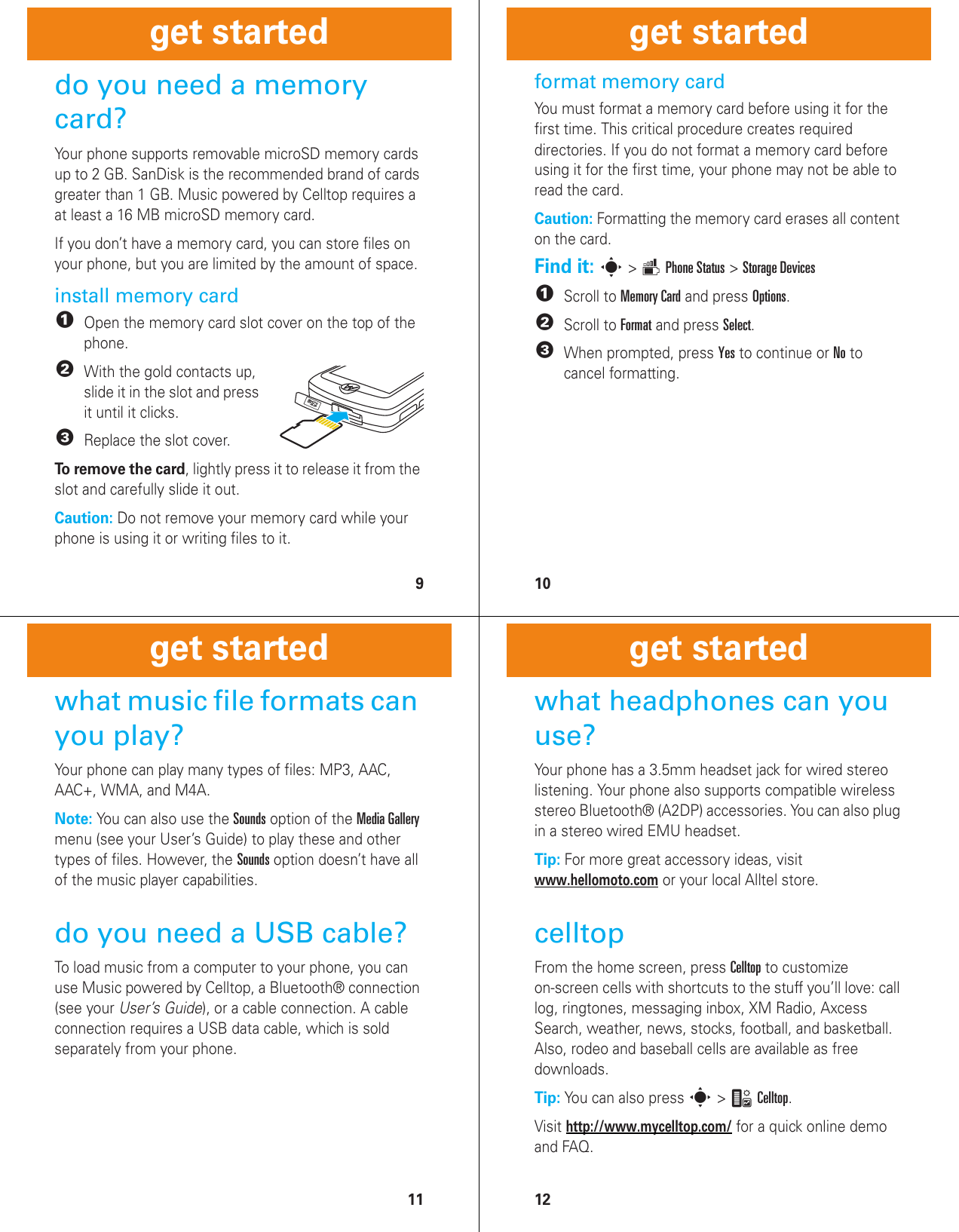 Page 3 of 10 - Motorola Motorola-Motorokr-Z6M-Cdma-Alltel-Quick-Start-Manual-  Motorola-motorokr-z6m-cdma-alltel-quick-start-manual