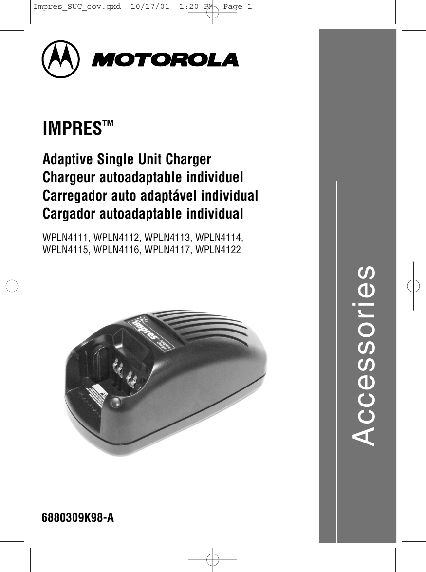 Motorola Battery Charger Wpln4111 Users Manual Impres_SUC_cov