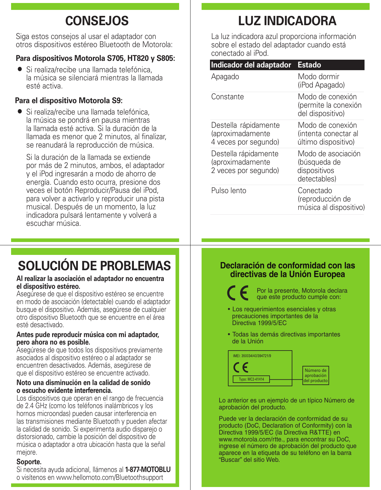 Page 6 of 6 - Motorola Motorola-Motostart-D650-Users-Manual- 9510a82o  Motorola-motostart-d650-users-manual