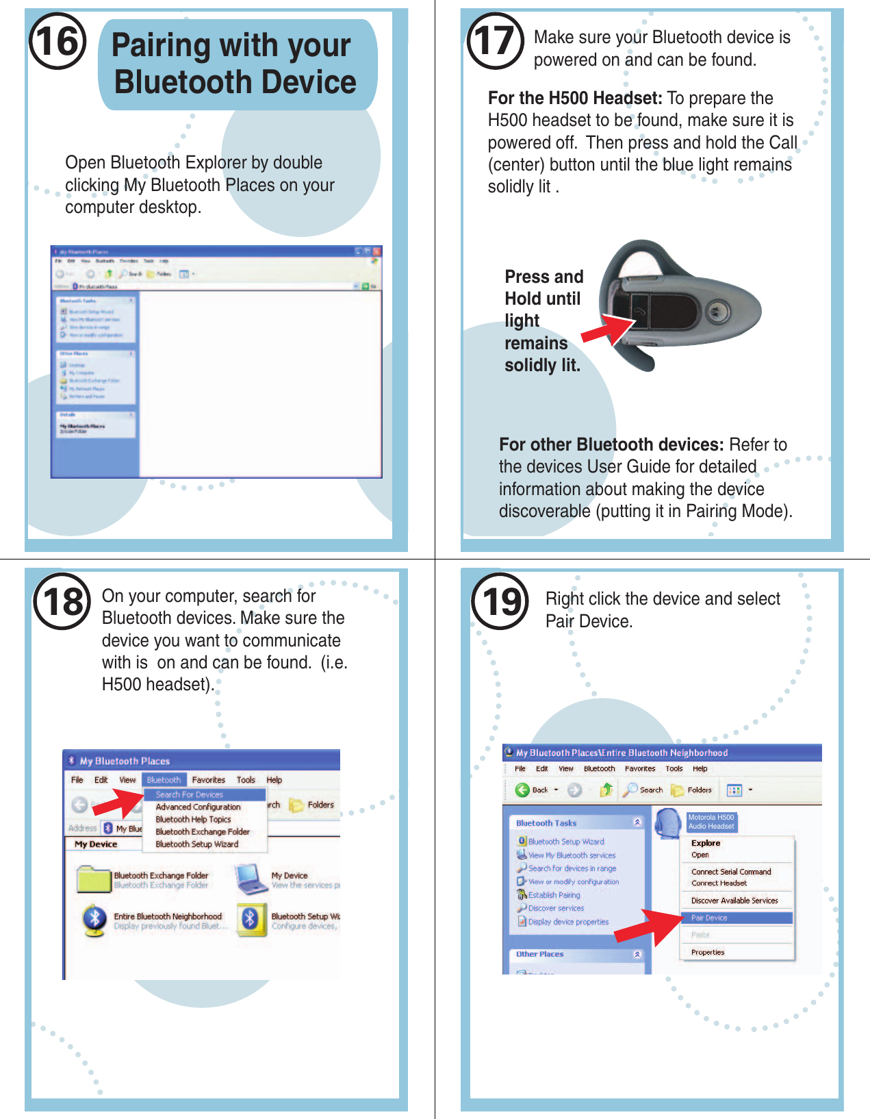 Page 6 of 10 - Motorola Motorola-Other-Bluetooth-Adapters-Pc850-Owners-Manual