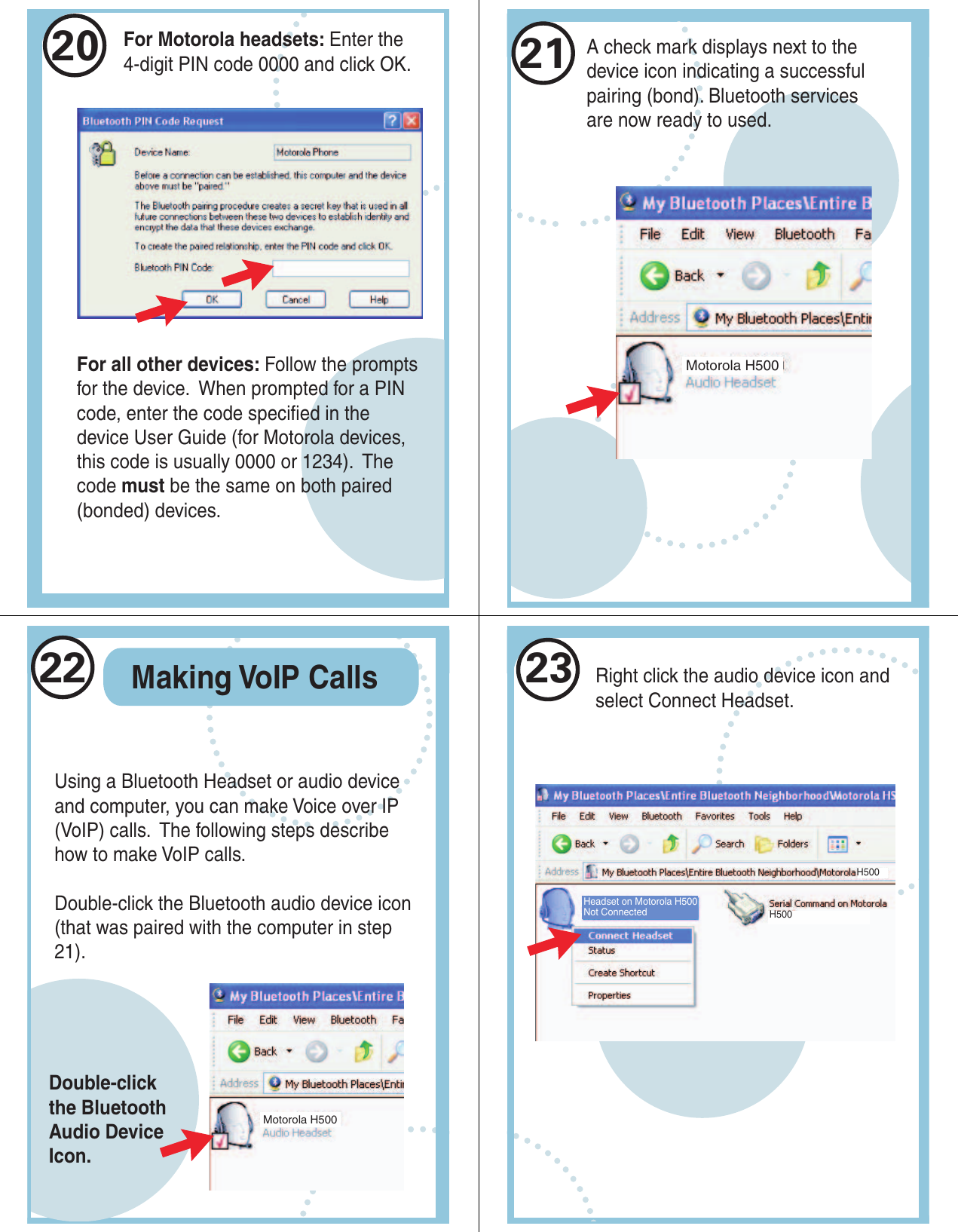 Page 7 of 10 - Motorola Motorola-Other-Bluetooth-Adapters-Pc850-Owners-Manual