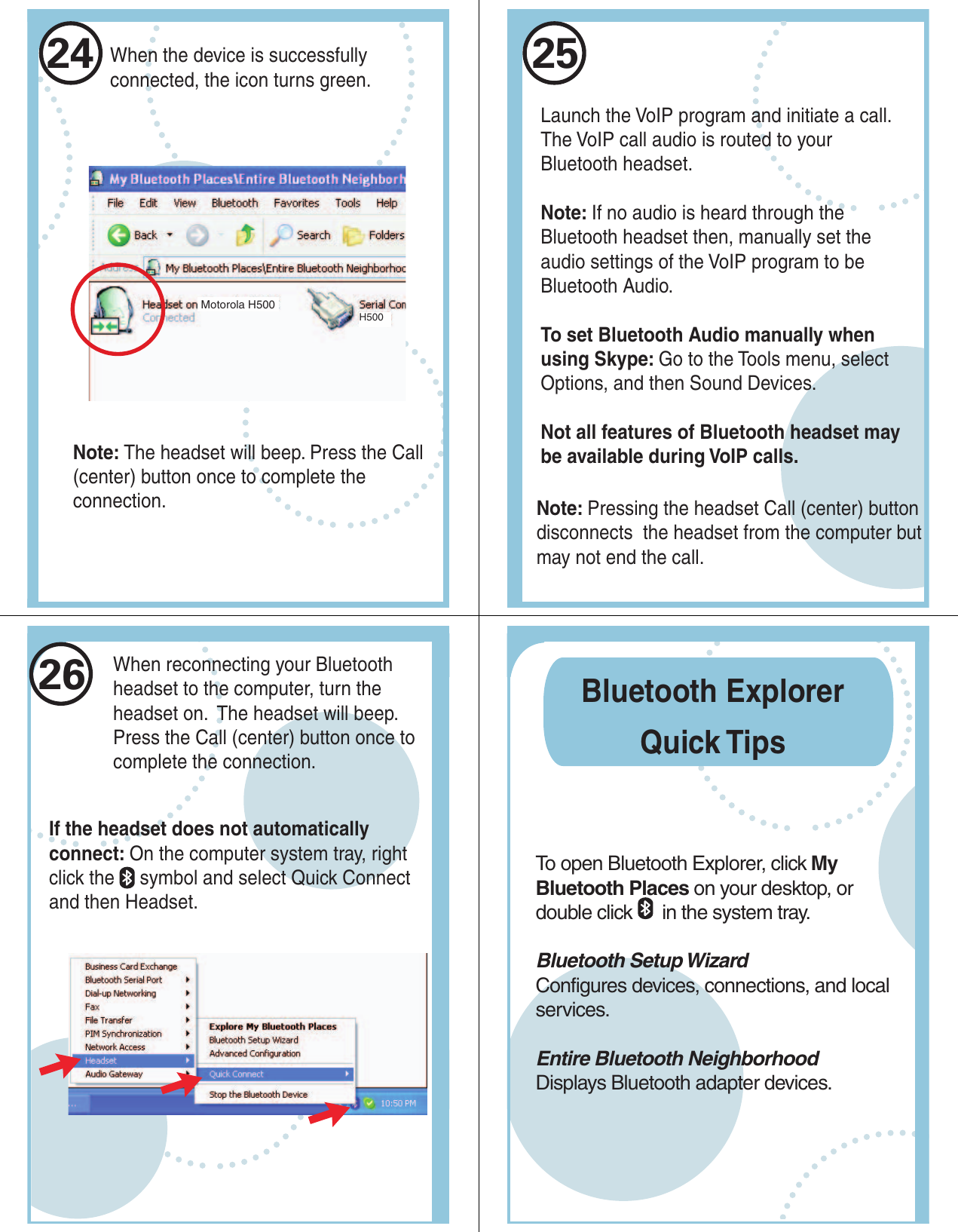 Page 8 of 10 - Motorola Motorola-Other-Bluetooth-Adapters-Pc850-Owners-Manual