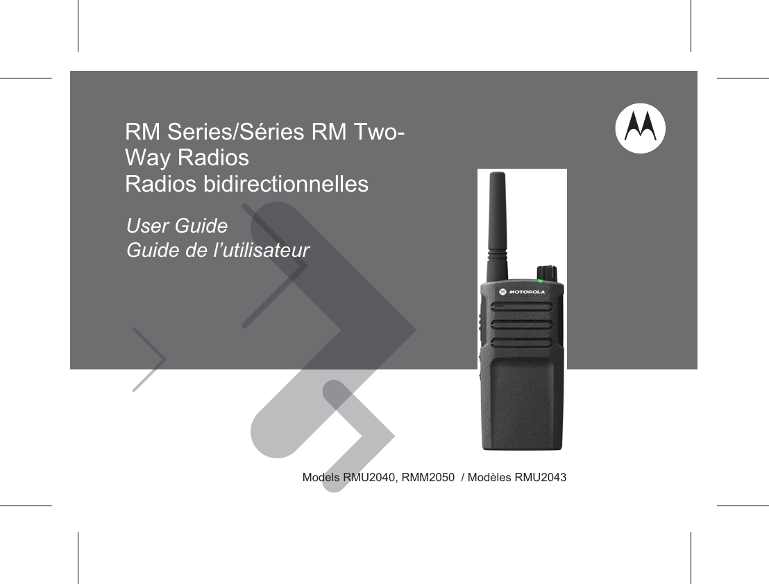 Motorola Rmu2040 Users Manual RDX Series Two Way Radios