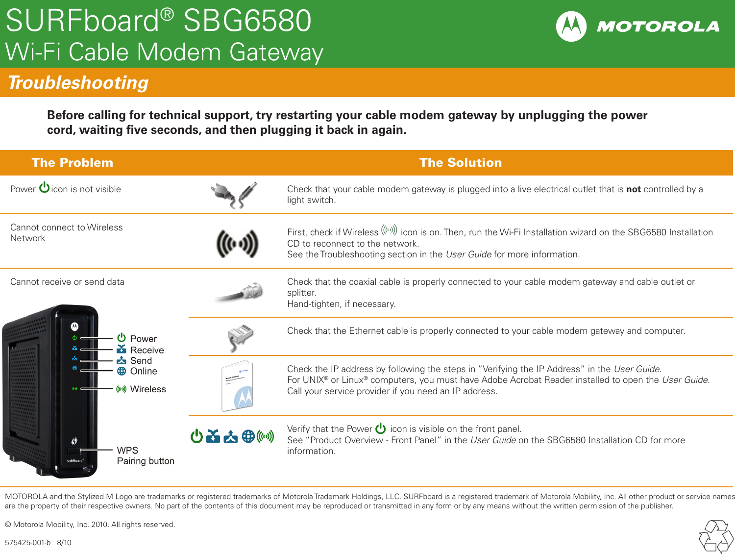 Page 2 of 2 - Motorola Motorola-Surfboard-Sbg6580-Users-Manual-  Motorola-surfboard-sbg6580-users-manual
